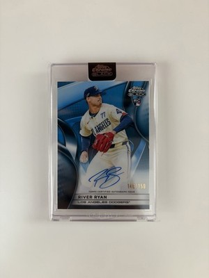 2025 Topps Chrome Black River Ryan #CBA-RR RC Auto Blue # 146/150 Dodgers
