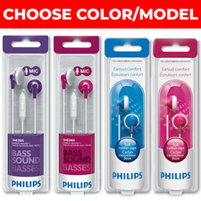 Philips In-Ear Earbuds   With Microphone or Without   NEW Choose Style and Color
