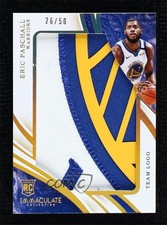 2019-20 Panini Immaculate Team Logo 26/50 Eric Paschall #JP-EPS Jumbo Patch 9ih