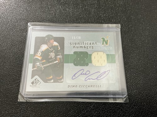 2008-09 SP Game Used Significant Numbers Dino Ciccarelli Jersey Auto #20