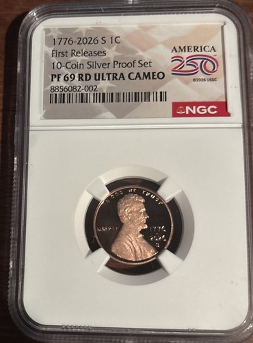 1776 2026 S Proof Lincoln Cent NGC PF 69  Penny Shield Dual Date 250 In Stock!!