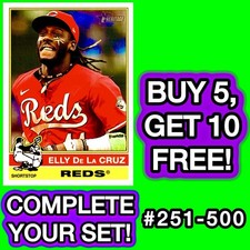 2025 Topps Heritage BASE SINGLES! U-PICK! YOU COMPLETE YOUR SET! (#251-500)🔥 2025 Topps Heritage BASE SINGLES! U-PICK! YOU COMPLETE YOUR SET! (#251-500)🔥