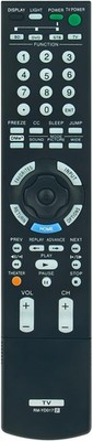 RM-YD017 Replaced Remote for Sony TV KDL46XBR5 KDL-46XBR5 KDL52W3000 KDL-52W300