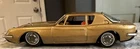 Vintage Bandai Tin  Friction motor Avanti Toy Car  Gold Made in Japan, Rare!