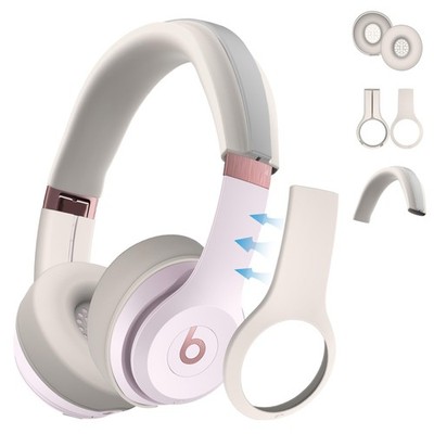 3 in 1 Beats Silicone Case for Solo 4, Protective Covers for Headphones Shell...