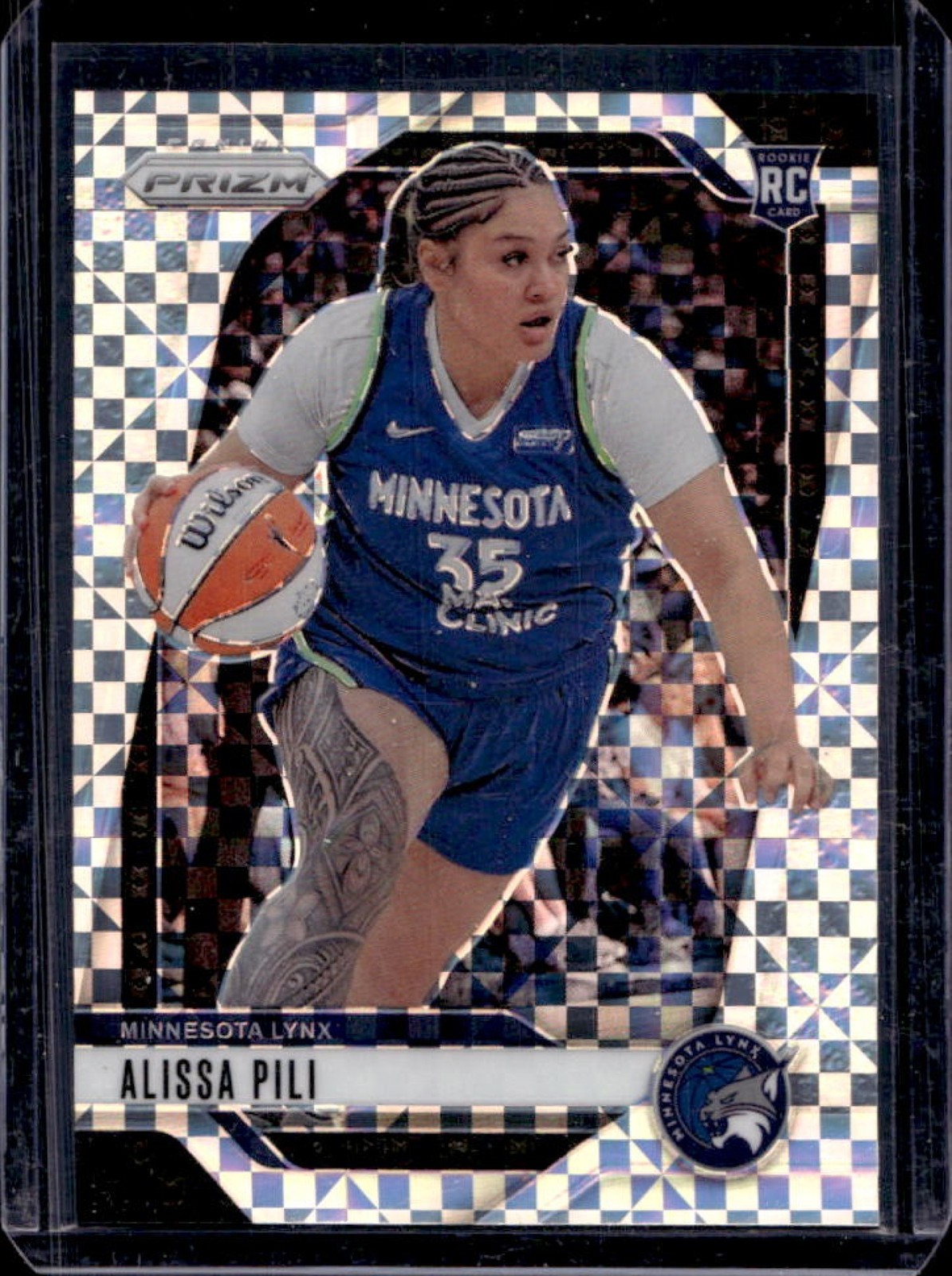 2024 Panini WNBA Prizm Alissa Pili RC Checkerboard Rookie #83 Lynx