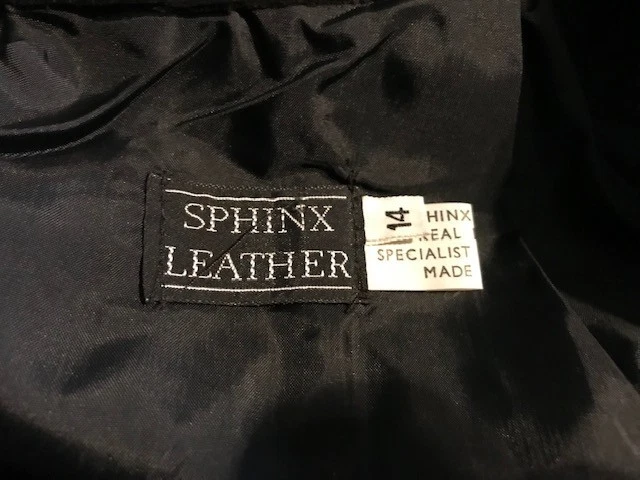 Vintage Sphinx Ladies Black Soft Leather Pencil Skirt Womens UK Size 12/14 - Image 2 of 4