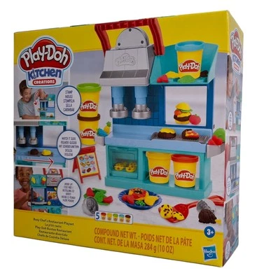 Play-Doh Spielset buntes Restaurant Knete Küchenspielset für Kinder ab 3 Jahre