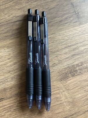 Zebra Z-Griff Glatter Schwarzer Schaft Druckkugelschreiber, 1,0 mm Schwarze Tinte, 3 STIFTE