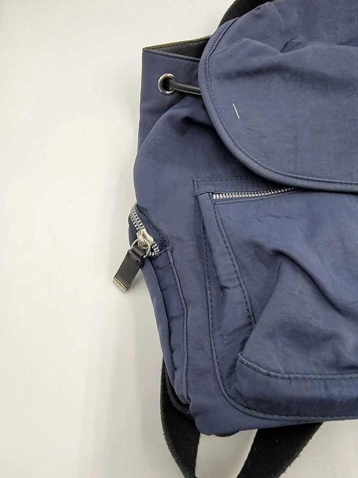 Calvin Klein Kimberly Nylon Backpack Women's One Size Navy Flap Closure - Image 3 of 4