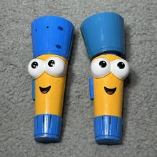 2- 2008 Mattel Disney Handy Flicker Manny 8” Flexible Flashlights- Parts/Repair