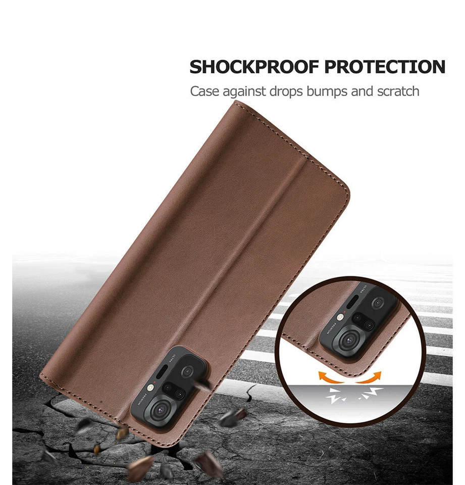 For Xiaomi Redmi Note 14 13 12 11 10 Pro 9 Flip Leather Wallet Case Stand Cover - Image 3 of 4