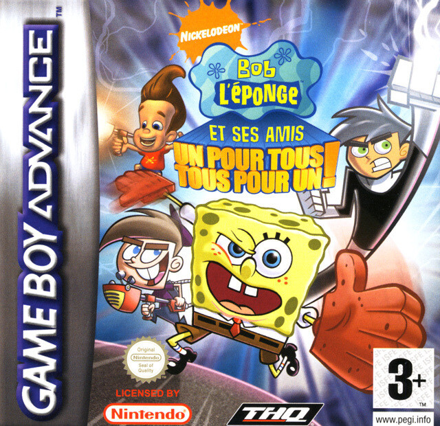 BOB L'ÉPONGE ET SES AMIS : UN POUR TOUS, TOUS POUR UN GAME BOY ADVANCE NEUF 