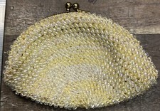 Vintage Beaded Small Coin Purse Super Clean,Japanese-nice condition-see all pics