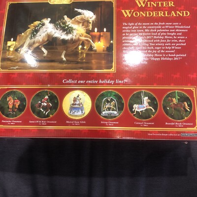 BREYER Winter Wonderland #700120 totilas mold 2017 holiday