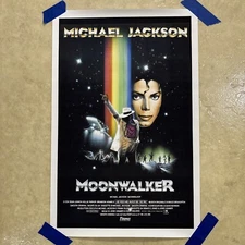 Michael Jackson Moonwalker Musical Poster Canvas Print Wall Art Man Cave ✅ 12x18