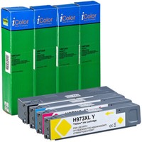 Icolor Tintenpatrone FüR Hp (Ersetzt Hp 973X), Bk, C, M, Y