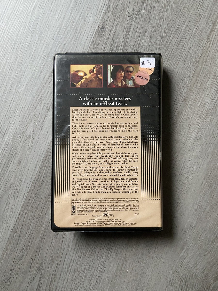 1984 Warner Home Video | The Late Show VHS in Clamshell Case | eBay