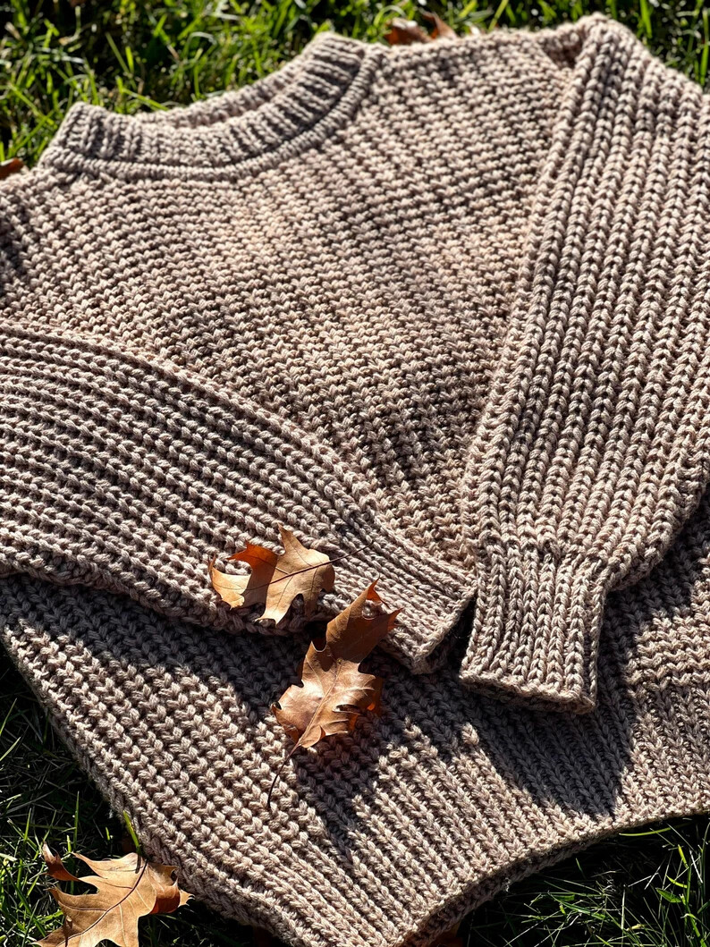 Handmade Cable Knit Sweater, Hand 