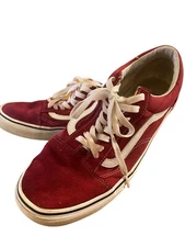 Vans Old Skool Shoes Port & White #751505 Men's 10.5 Suede/Canvas