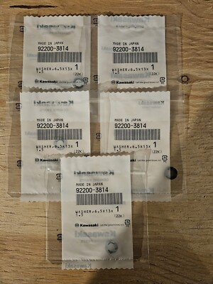 #ad Kawasaki Oem Jetski Jt1500 Supercharger Pulley Washers Lot Of 5 92200 3814 $10.00