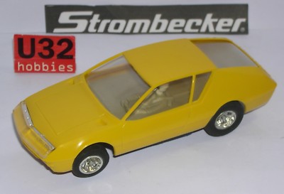 Slot Car strombecker 9595 Renault Alpine A310 Gelb Ausgezeichnet Unboxed
