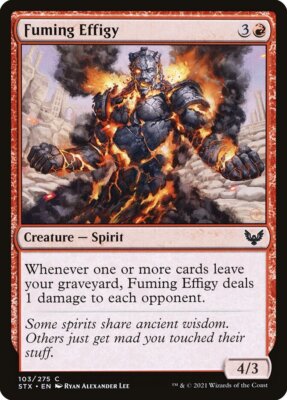 MTG Magic the Gathering Fuming Effigy (103/447) Strixhaven School