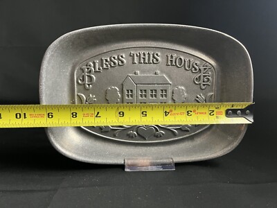 Wilton Armetale Bless This House Serving Platter Tray Dish | eBay