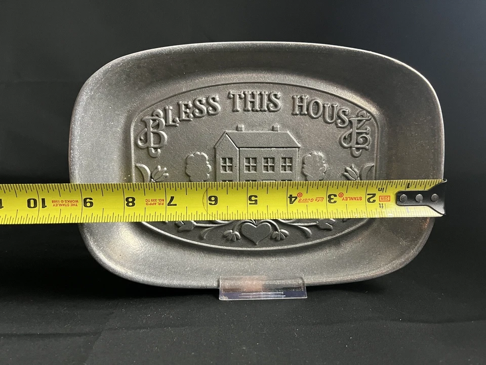 Wilton Armetale Bless This House Serving Platter Tray Dish - Image 2 of 4