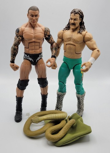 WWE Mattel JAKE ROBERTS / RANDY ORTON Elite All Stars Wrestling Figuren 2er Set