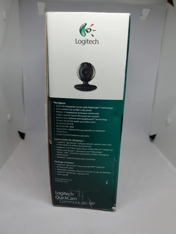 Logitech QuickCam Communicate MP Video Cam Calling 1.3 Megapixel New - Image 4 of 4