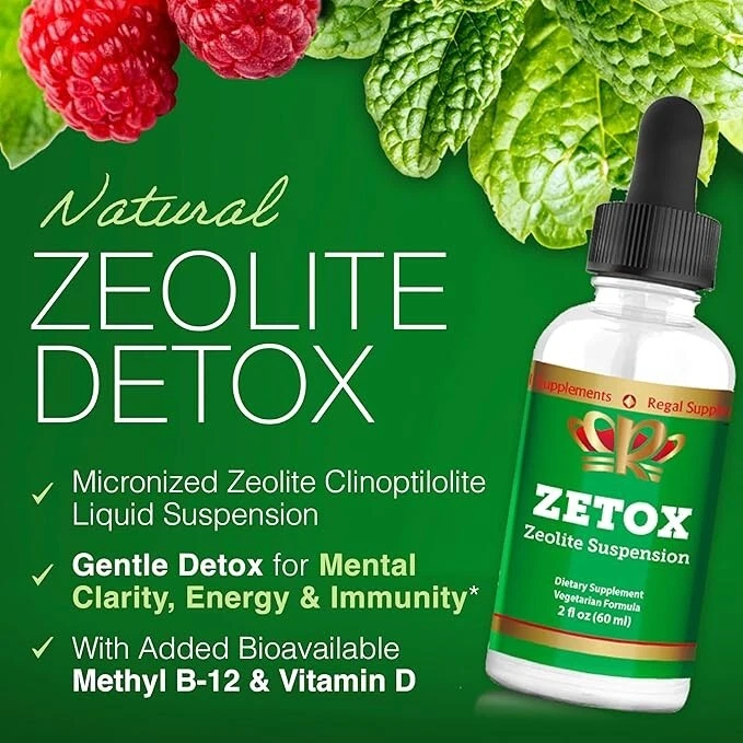 Liquid Zeolite by Zetox (30 day supply at 2 Full Droppers per day) - Image 4 of 4