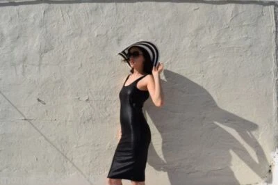 Zara Brillant Robe Moulante Taille S M - Photo 1/4