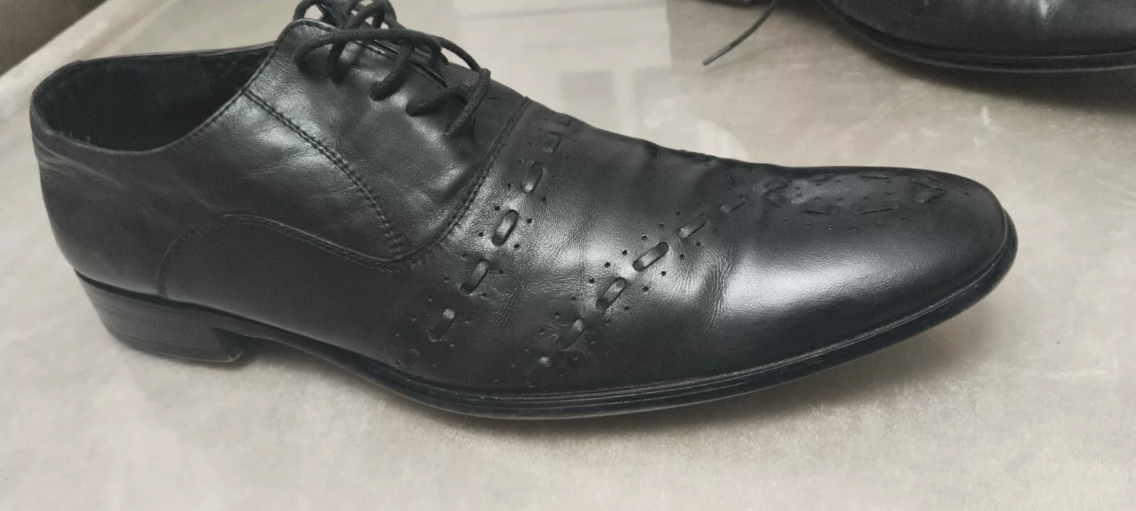 Gucci chaussure homme Luxe By Gucci En Cuir Véritable Noir P 43