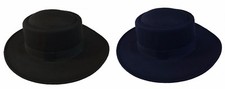 Round Top Porkpie Derby Trilby Bowler Bucket Fedora Dress Black Navy Hat Cap
