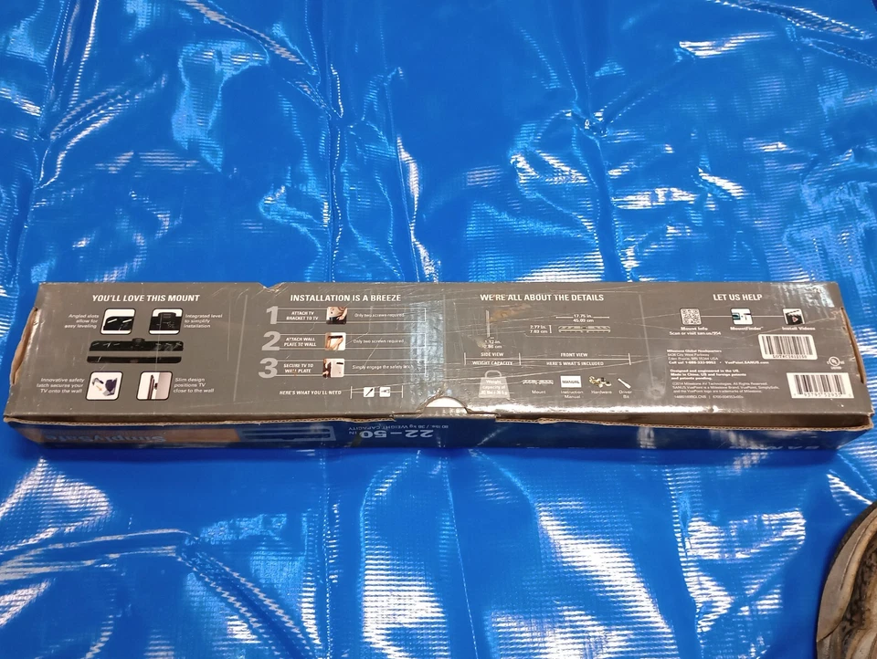 NUEVO Sanus Vuepoint F41 Simplysafe Posición Fija TV Montaje en Pared 22"- 50" 80 lb  Foto 3 de 4