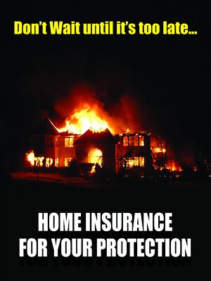 Don't Wait Until It's Too Late Insurance | Window Display Sign | 18''W x 24''H