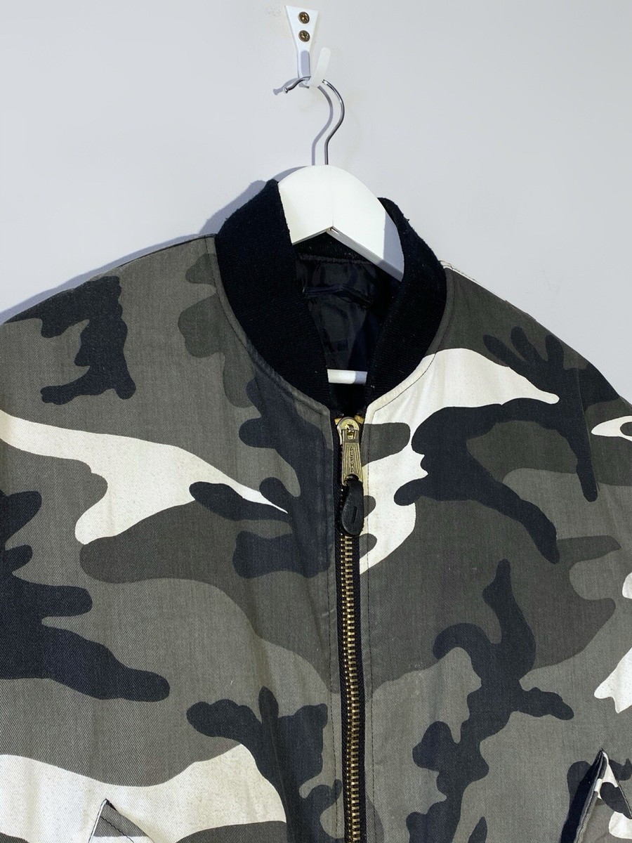 Vintage 90s Intermediate MA-1 Camouflage Reversible Flyers