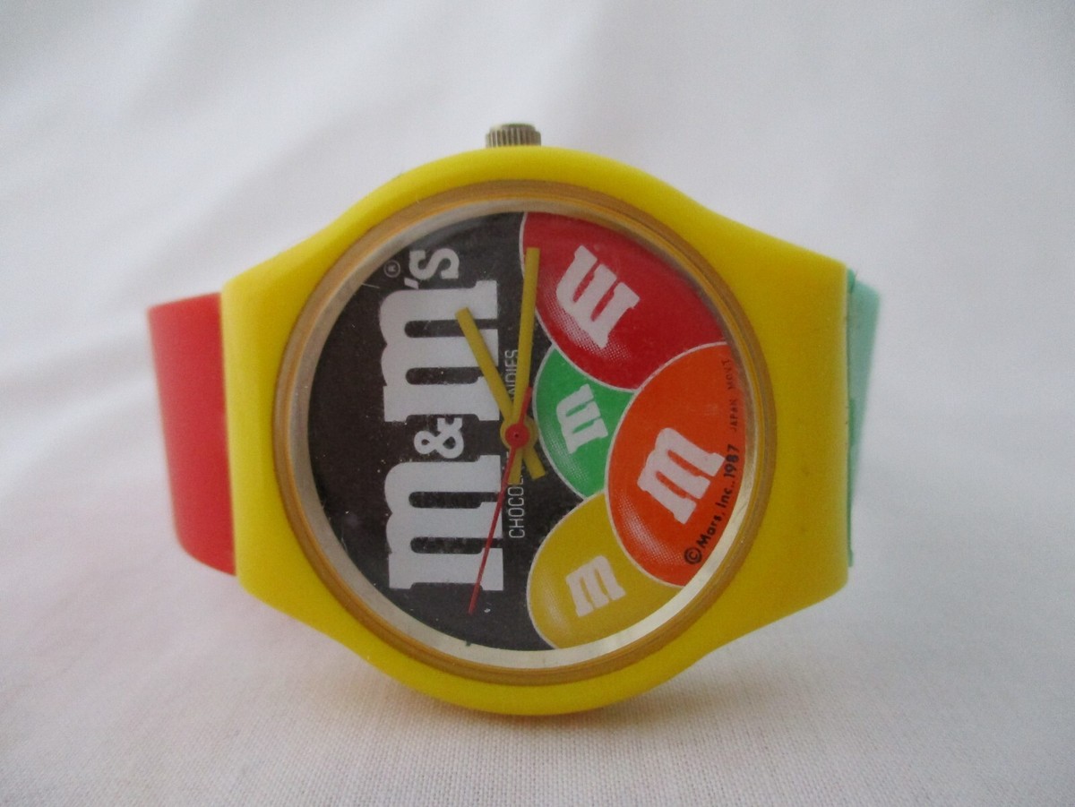 M&M's Analog Watch Colorful Buckle Band *Working* | eBay