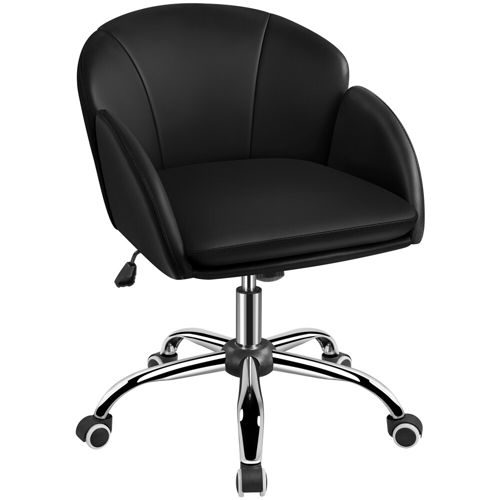 Cute Desk Chair Swivel Computer Office Chair Makeup Vanity Chair with Armrests