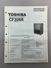 Toshiba CF3068 Original Service Manual Free Shipping