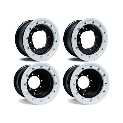 YFZ 450 450R Front Rear Wheels Beadlock 10x5 9x8 Alba Racing OEM Matte BW41