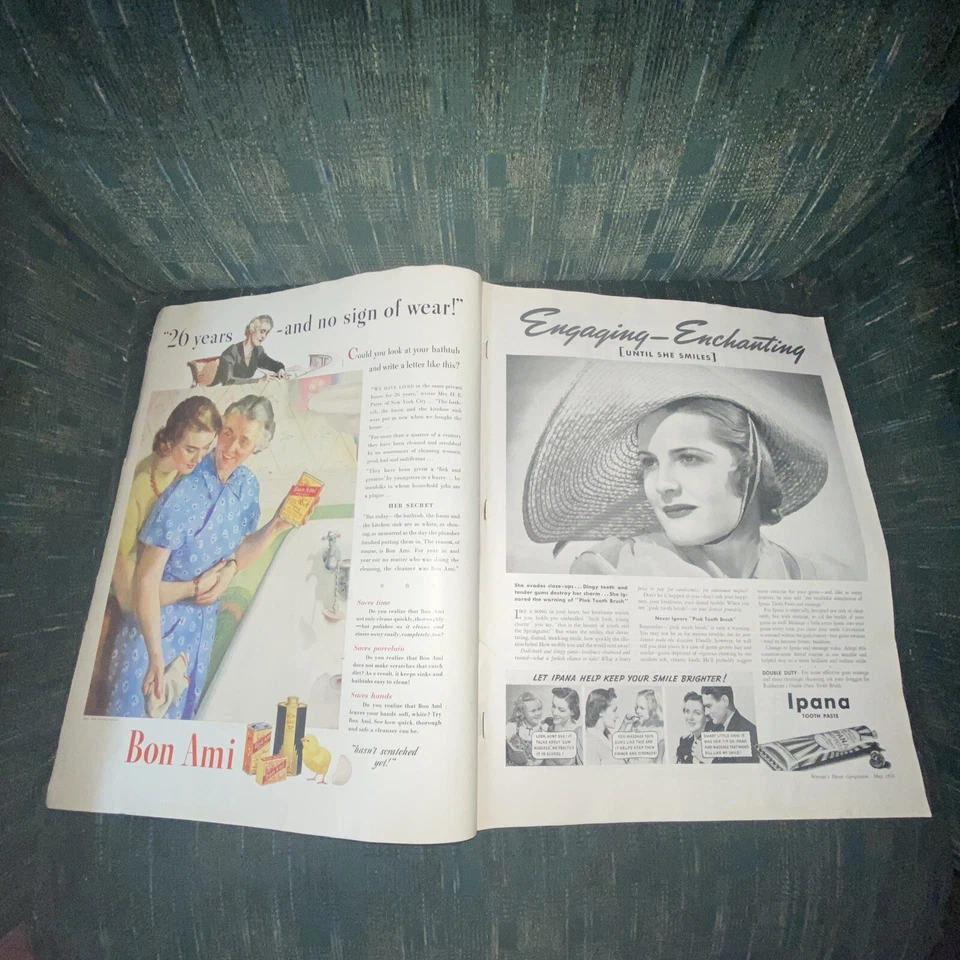 1938 May Woman's Home Companion Magazine Dress Fashions MARJORIE HOWARD - Image 2 of 4