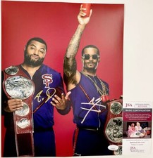 WWE Montez Ford & Angelo Dawkins Signed Street Profits 11x14 Photo D JSA COA
