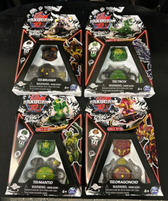Bakugan Street Brawl Special Attack Set of 4 Dragonoid/Bruiser/Trox/Mantid