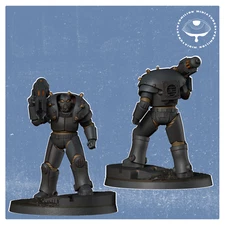 Power Soldier 5 | Secret Service | Vermillion | Wargaming 3D Print Mini