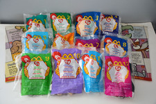 1999 McDonalds Ty Teenie Beanies Complete Set Lot of 12 with 2 bags - ALL NIP