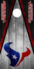SINGLE Houston Texans Cornhole Wrap Skin Board Game Decal Vintage Vinyl DT53