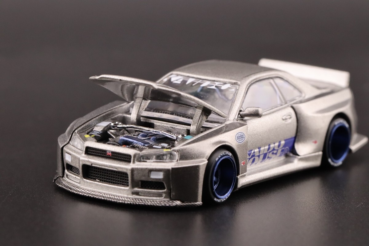 Kaido House x Mini GT Nissan GT-R R34 Kaido Works Shinjuku V1 #143