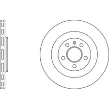 Apec Blue Brake Disc - Rear SDK6519 - Fits selected Audi & Porsche & VW vehicles